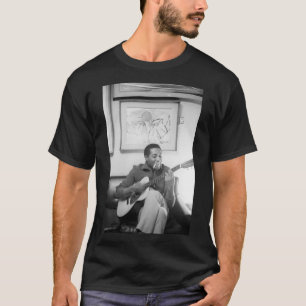 Sam Cooke Jouer Guitare Classique T-shirt