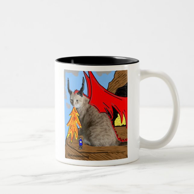 Sam Le Cat Dragon Mug (Droit)