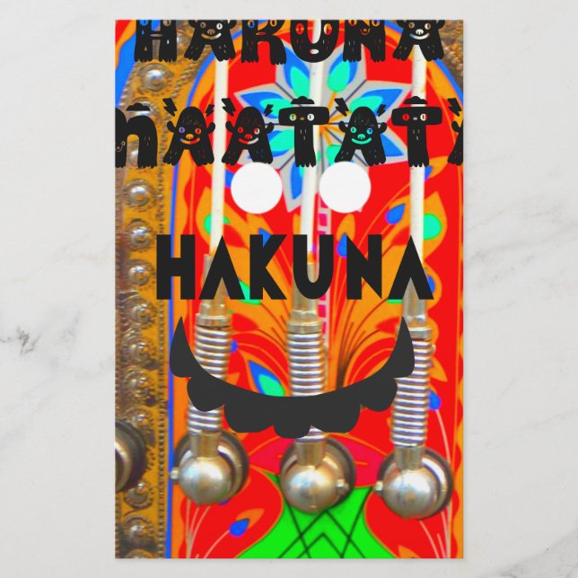 Samba couleurs du carnaval Hakuna Matata blings.pn (Devant)