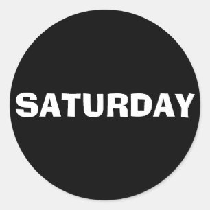 Samedi Annonce Lib Sticker noir par Janz