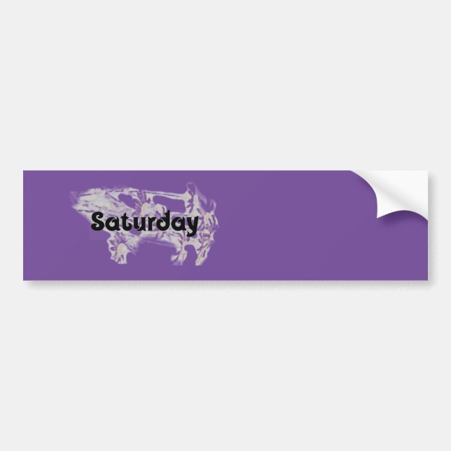 Samedi -petit - Sticker (Devant)