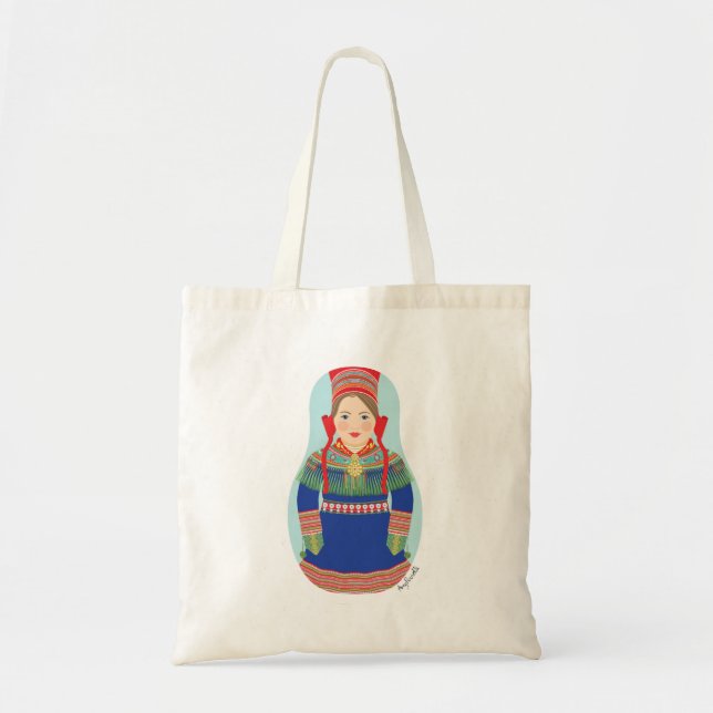 Sami (cheveux bruns) Sac Matryoshka (Devant)