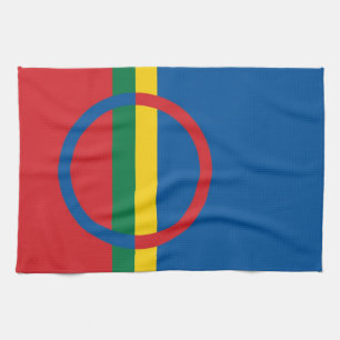 sami gens drapeau de serviettes scandinavia