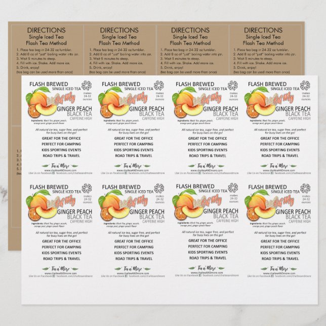 Samle Inserts 3x4 Cartes à bagages claires (Devant / Derrière)