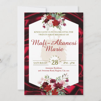 Samoan Tuiga 21e Invitation