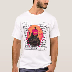 Samouraï Citrouille Effrayant T-Shirt d'Halloween