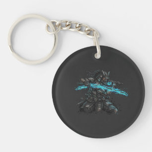 Samouraï Cyberpunk - Porte-clés en acrylique
