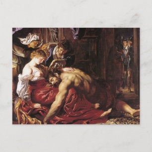 Samson et Delilah par Peter Paul Rubens Carte post