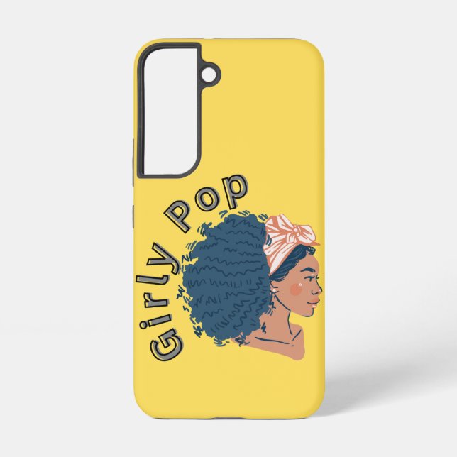 Samsung Galaxy Coque de téléphone jaune pop girly (Verso)