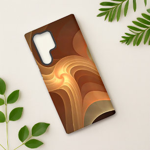 Samsung Galaxy Élégant flux Brown fluide minimaliste Coque d'art