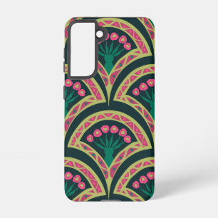 Samsung Galaxy motif vert en forme de coque