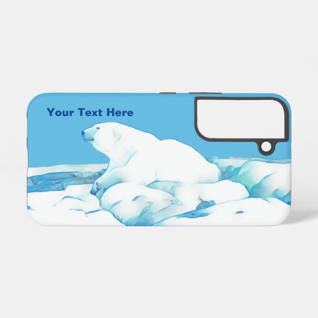Samsung Galaxy Ours Polaire Sur Coque De Glace-Mate coque iphone (Verso Horizontal)
