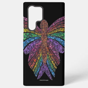 Samsung Galaxy Papillon Arc-en-ciel (noir) - Coque de téléphone S