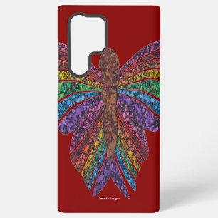 Samsung Galaxy Papillon Arc-en-ciel (rouge) - Coque de téléphone