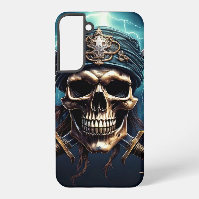 Samsung Galaxy Pirate crâne avec Coque SwordsPhone (Verso)