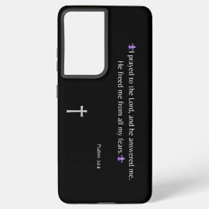 Samsung Galaxy Psaumes 34:4 Bible Verse iPhone / coque ipad