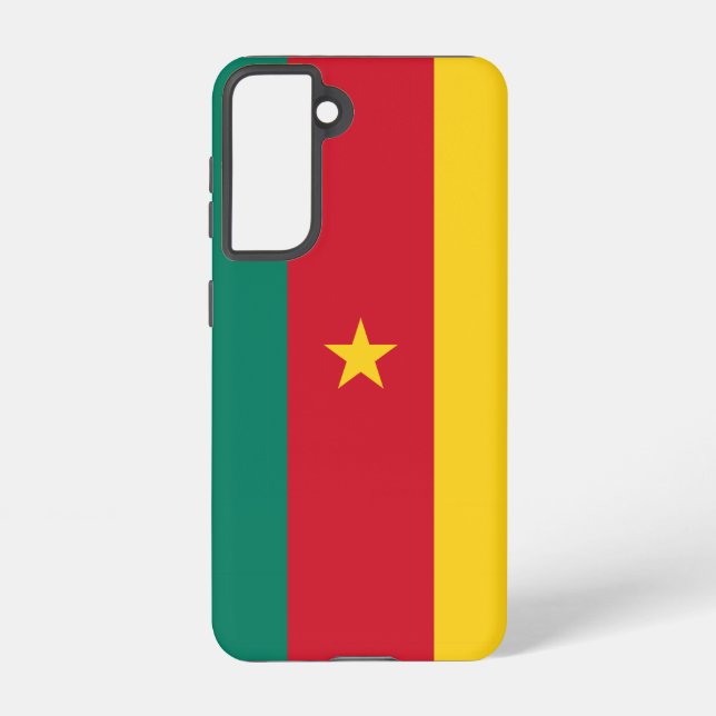 Samsung Galaxy S21 Coque Drapeau du Cameroun (Verso)