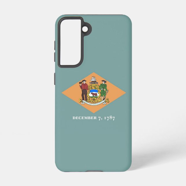 Samsung Galaxy S21 Coque Drapeau du Delaware, État (Verso)