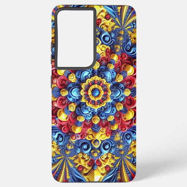 Samsung Galaxy S21 Couleurs roumaines Ultra Coque (Verso)
