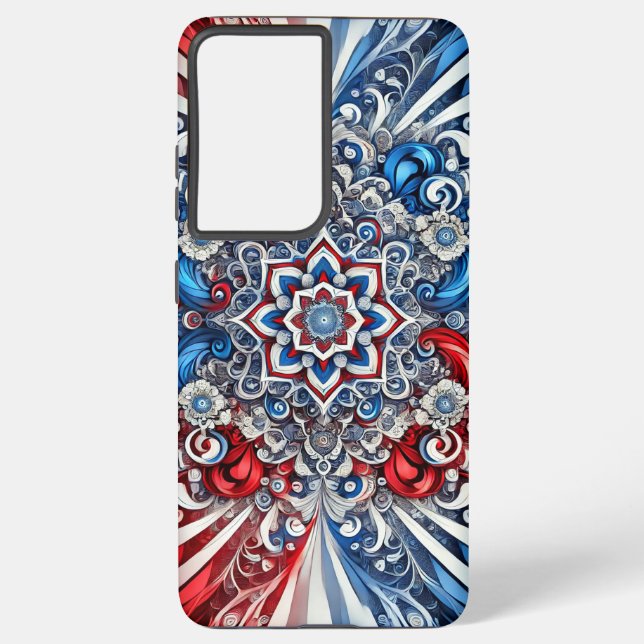 Samsung Galaxy S21 Plus Coque Couleurs françaises (Verso)