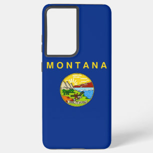 Samsung Galaxy S21 Plus Coque Drapeau du Montana
