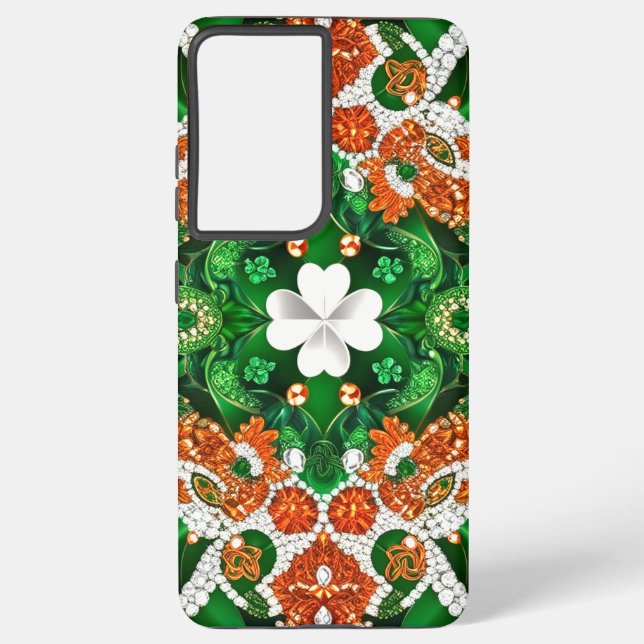 Samsung Galaxy S21 Plus couleurs irlandaises Coque (Verso)