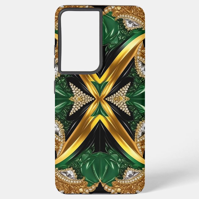 Samsung Galaxy S21 Plus couleurs jamaïcaines Coque (Verso)