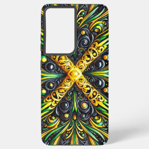 Samsung Galaxy S21 Plus couleurs jamaïcaines Coque