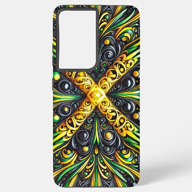 Samsung Galaxy S21 Plus couleurs jamaïcaines Coque (Verso)