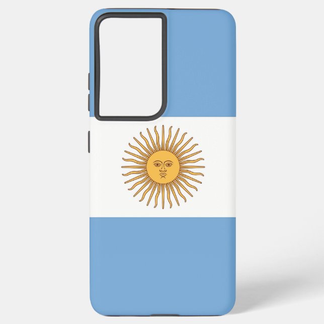 Samsung Galaxy S21 Ultra Coque avec drapeau argent (Verso)