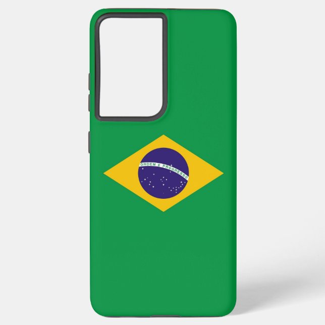 Samsung Galaxy S21 Ultra Coque avec drapeau brésil (Verso)