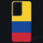 Samsung Galaxy S21 Ultra Coque avec drapeau Colomb<br><div class="desc">Transformez votre Samsung Galaxy S21 Ultra avec notre couverture téléphonique exclusive avec le drapeau de la Colombie ! Réalisée avec une attention minutieuse aux détails, cette couverture téléphonique présente fièrement le design dynamique du drapeau colombien. Le drapeau se compose de trois bandes horizontales (jaune, bleu et rouge), la bande jaune...</div>