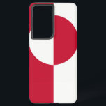 Samsung Galaxy S21 Ultra Coque avec drapeau du Gro<br><div class="desc">Protégez votre Samsung Galaxy S21 Ultra avec un coque qui présente le design audacieux et distinctif du drapeau du Groenland. Ce coque allie fonctionnalité et hommage saisissant au patrimoine unique du Groenland. Les couleurs rouge et blanc et croustillantes du drapeau créent un impact visuel minimaliste mais puissant, ce qui en...</div>