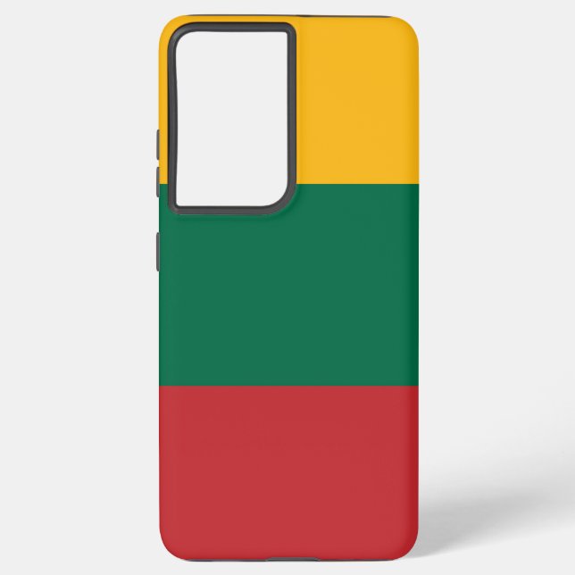 Samsung Galaxy S21 Ultra Coque avec drapeau lituan (Verso)