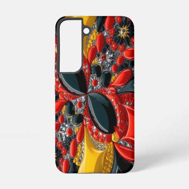 Samsung Galaxy S22 Coque avec couleurs allemandes (Verso)