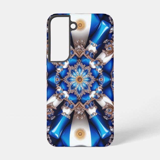 Samsung Galaxy S22 Coque avec couleurs argentines (Verso)