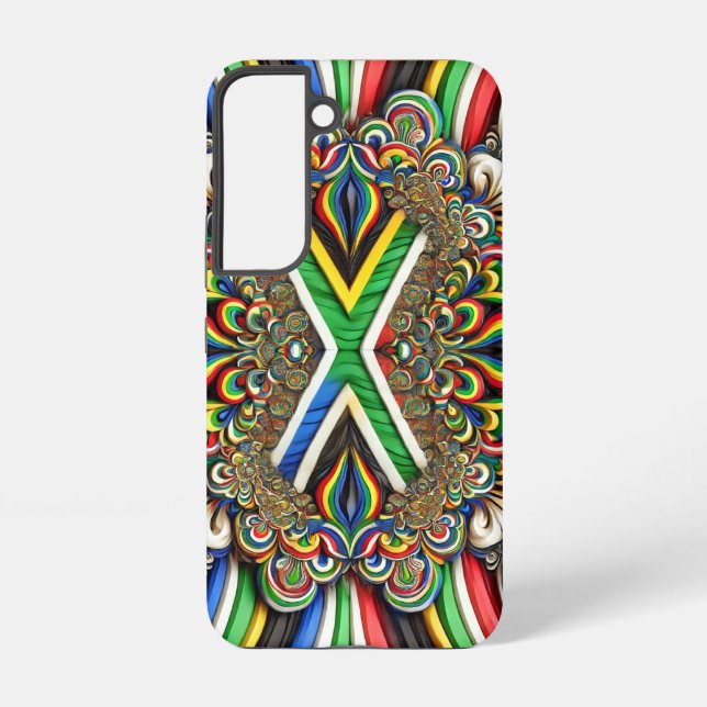 Samsung Galaxy S22 Coque avec couleurs sud-africai (Verso)
