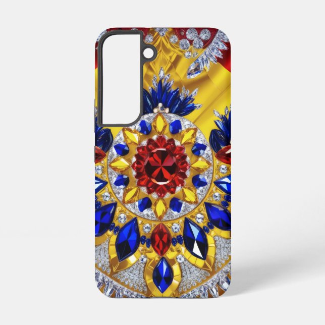 Samsung Galaxy S22 Coque avec des couleurs roumain (Verso)