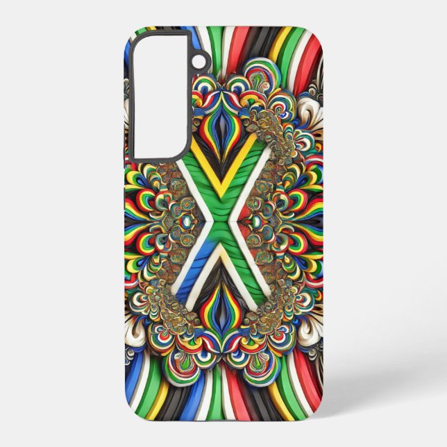 Samsung Galaxy S22 Plus Coque Couleurs sud-africai (Verso)