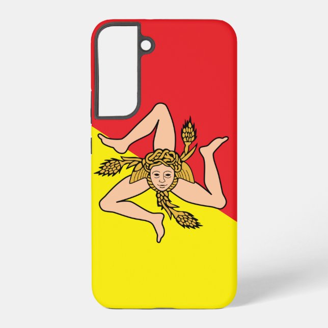 Samsung Galaxy S22 Plus Coque Drapeau de Sicile, I (Verso)