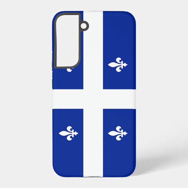 Samsung Galaxy S22 Plus Coque Drapeau du Québec (Verso)