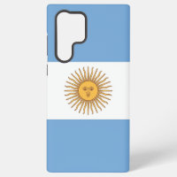Samsung Galaxy S22 Ultra Coque avec drapeau argent