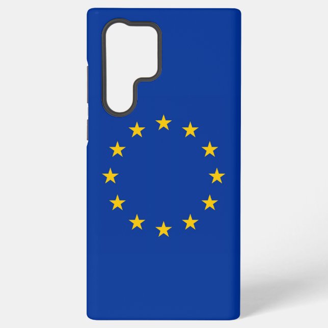 Samsung Galaxy S22 Ultra Coque avec drapeau d'Euro (Verso)