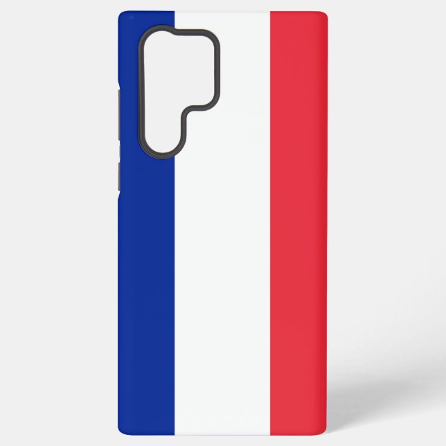 Samsung Galaxy S22 Ultra Coque avec drapeau France (Verso)