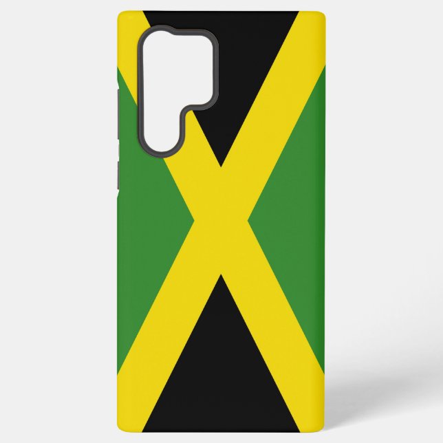 Samsung Galaxy S22 Ultra Coque avec drapeau jamaïc (Verso)