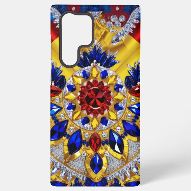 Samsung Galaxy S22 Ultra Coque Couleurs roumaines (Verso)