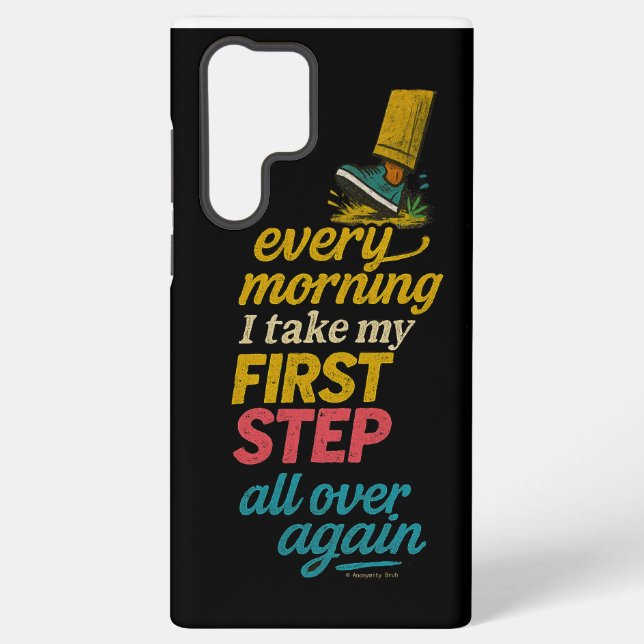 Samsung Galaxy Tous les matins, je fais mon premier pas - Coque d (Verso)