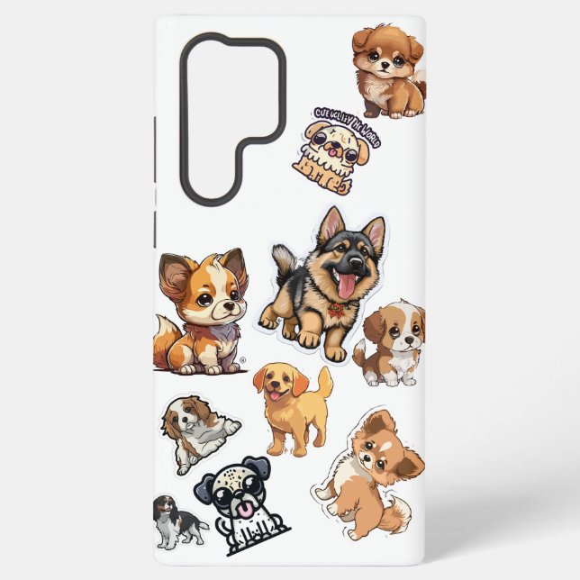 Samsung Galaxy Un mignon 🤩 petit chiot| 🐾 chien errant| Coque S (Verso)