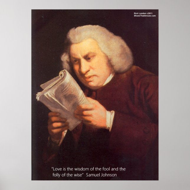 Samuel Johnson Affiches Amour est Sagesse (Devant)