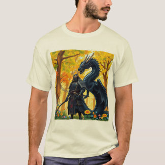 Samurai avec Dragon | T-shirt